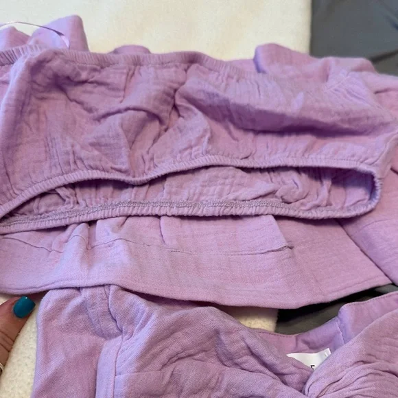 Lilac Two-Piece Crop Top and Maxi Skirt Set - Picture 5 of 7